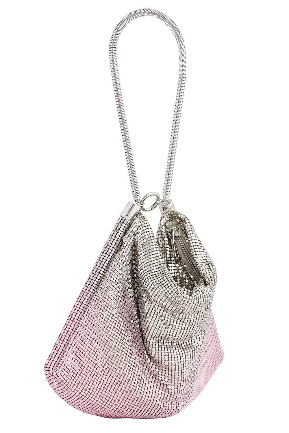Chainmail Shoulder Bag - Pink-PINK-HANDBAGSHOULDER-RABANNE