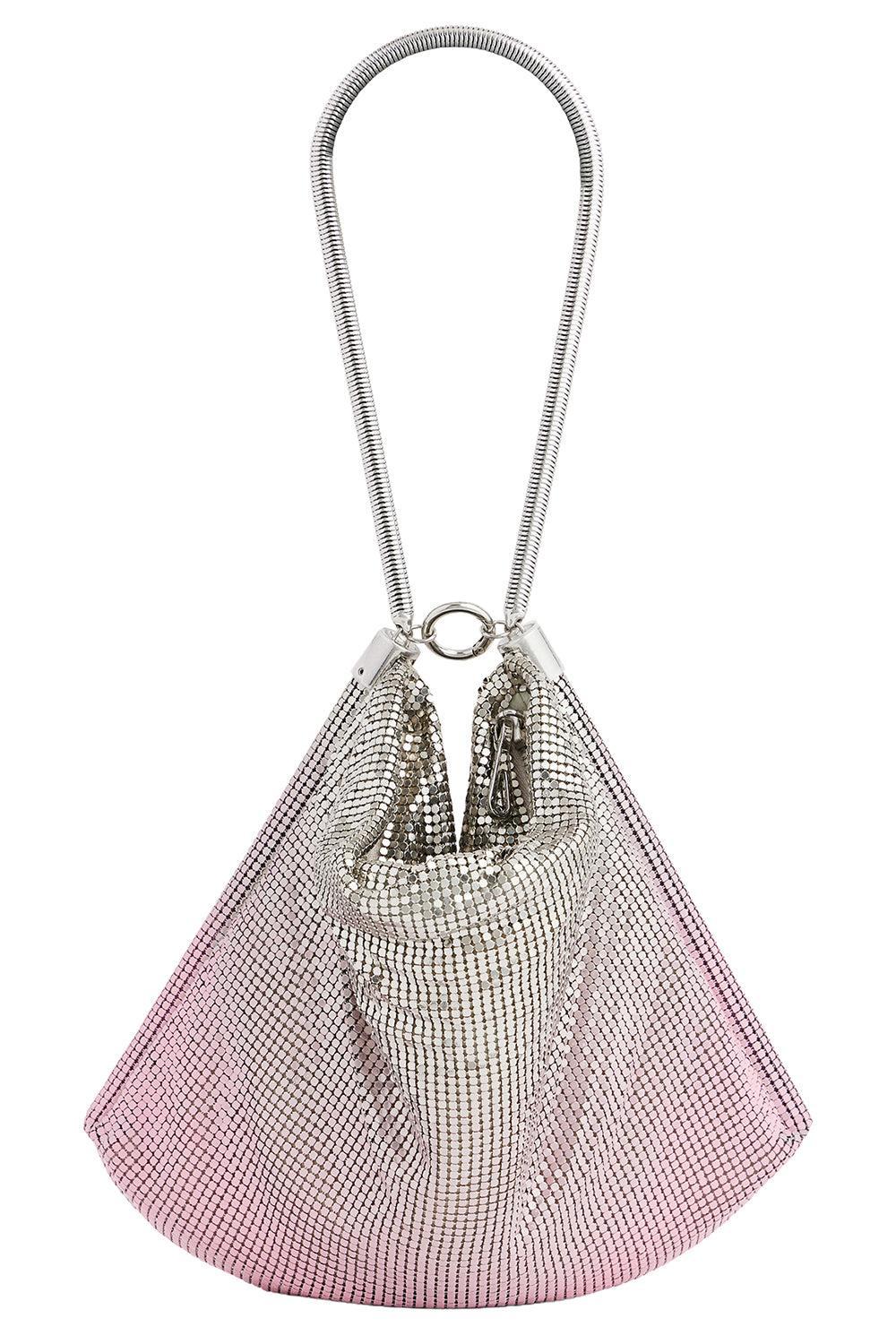 Chainmail Shoulder Bag - Pink-PINK-HANDBAGSHOULDER-RABANNE