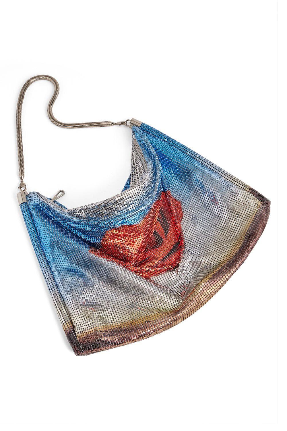 RABANNE-Pixel Tube Bag - Rose Meditative-ROSEMEDT