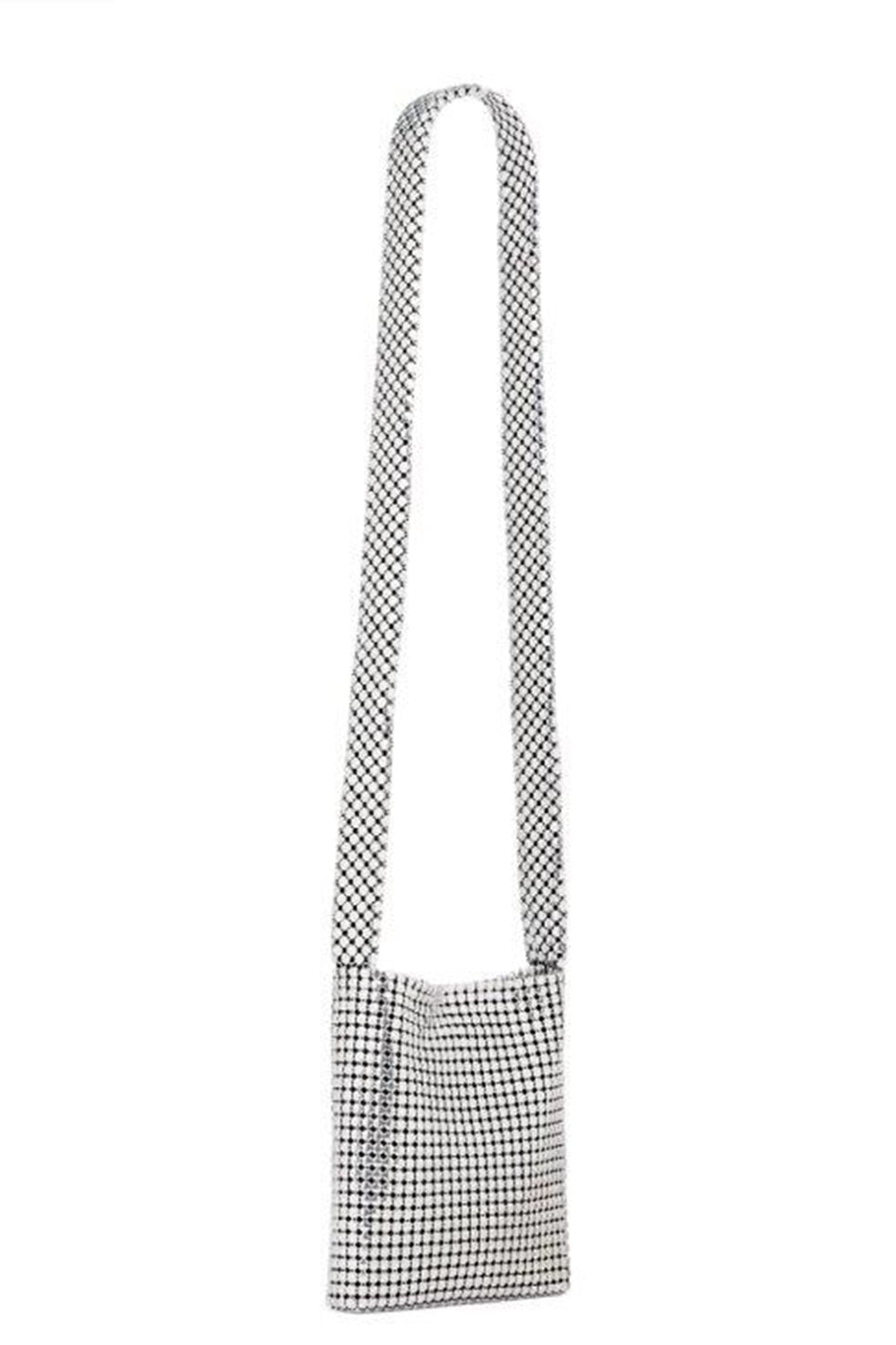 RABANNE-Mini Pixel Bag - Silver-SILVER