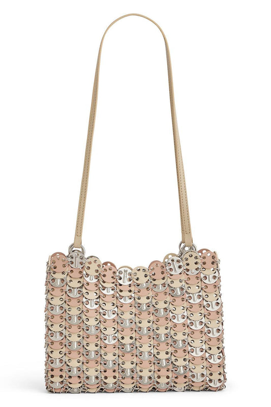 Tricolor Nano Bag - Blush/Silver-SLVBLUSH-HANDBAGSHOULDER-RABANNE