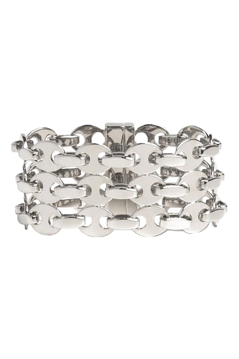 RABANNE-3 Row Bracelet-SILVER