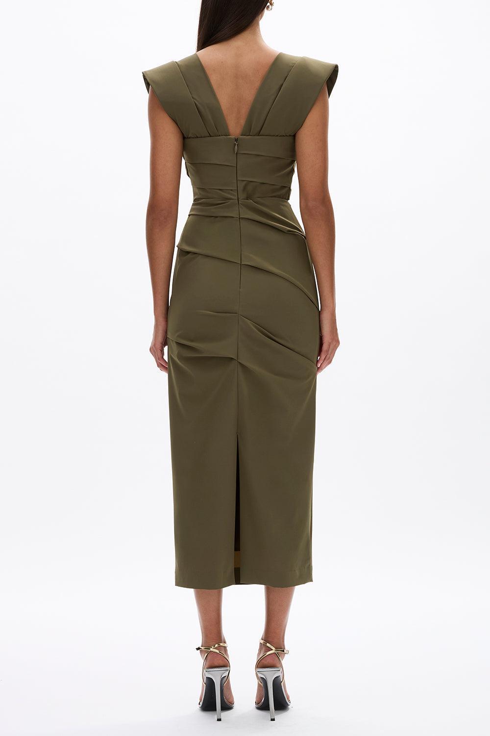 Salma Dress-GREEN-4-CLOTHINGDRESSCASUAL-RACHEL GILBERT