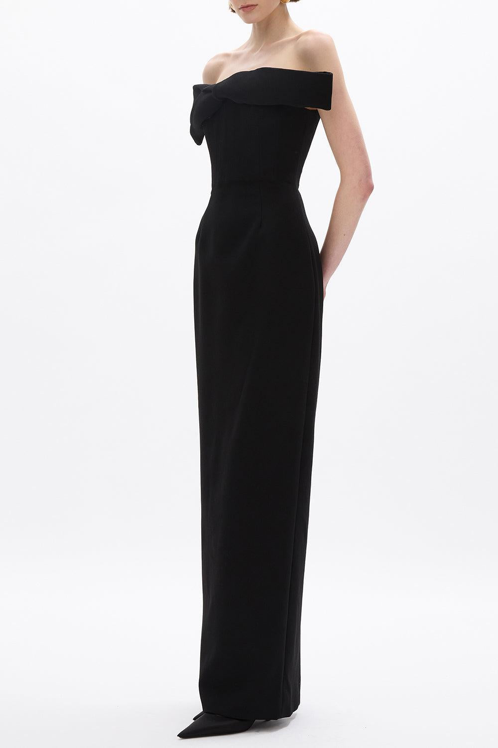 Rydell Gown-BLACK-1-CLOTHINGDRESSGOWN-RACHEL GILBERT