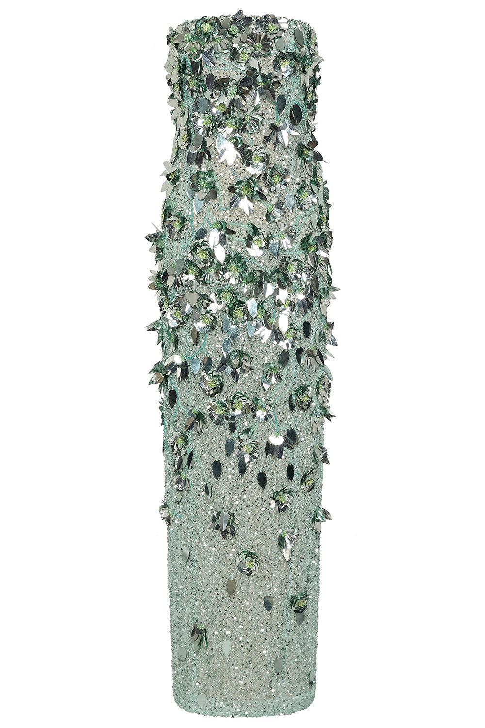 Hugo Strapless Gown-GREEN-2-CLOTHINGDRESSGOWN-RACHEL GILBERT