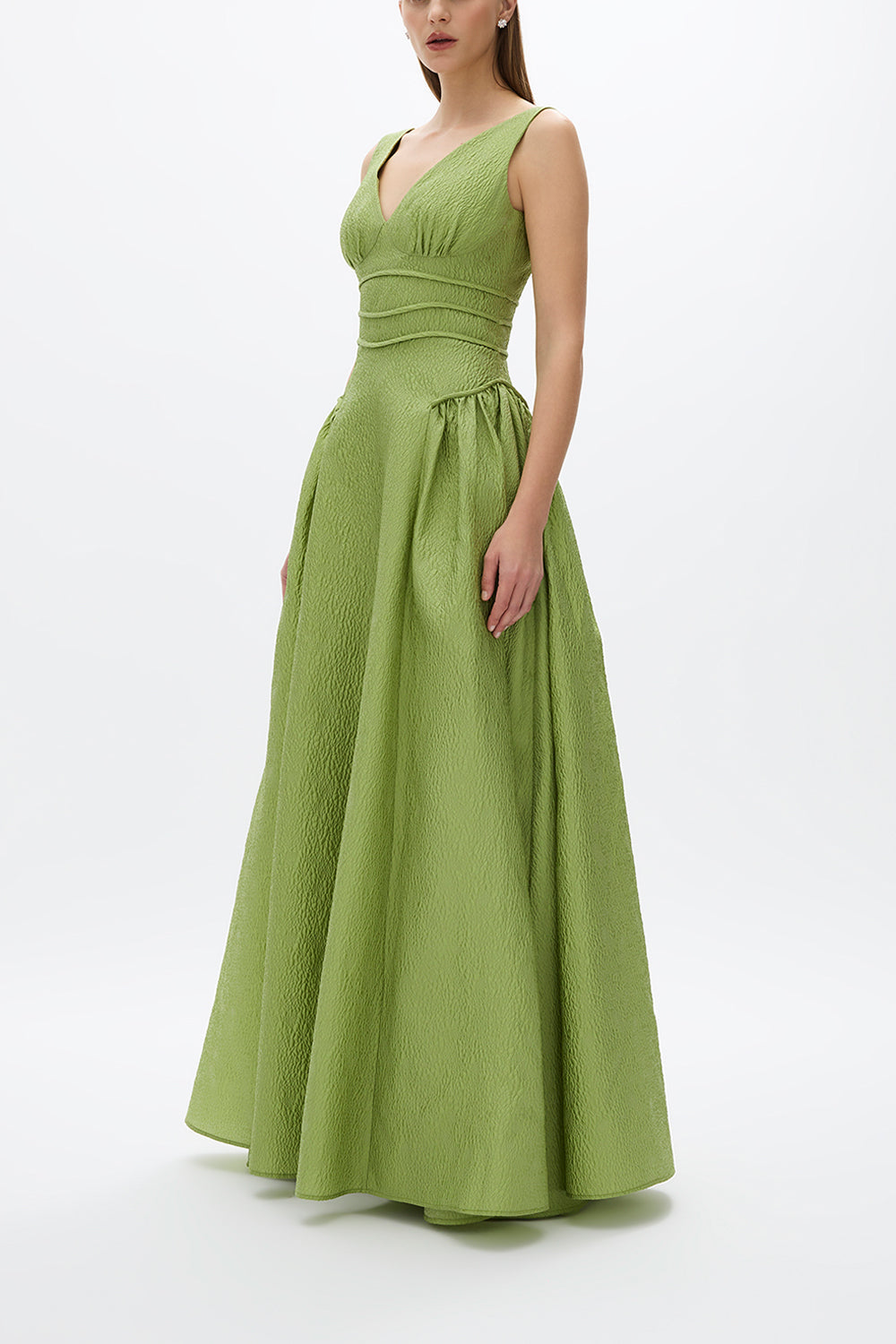 SOPHIA GOWN - GREENERY-GREENERY-6-CLOTHINGDRESSGOWN-RACHEL GILBERT