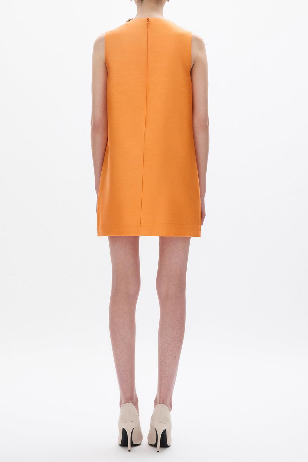 Ludovica Shift Dress-ORANGE-2-CLOTHINGDRESSGOWN-RACHEL GILBERT