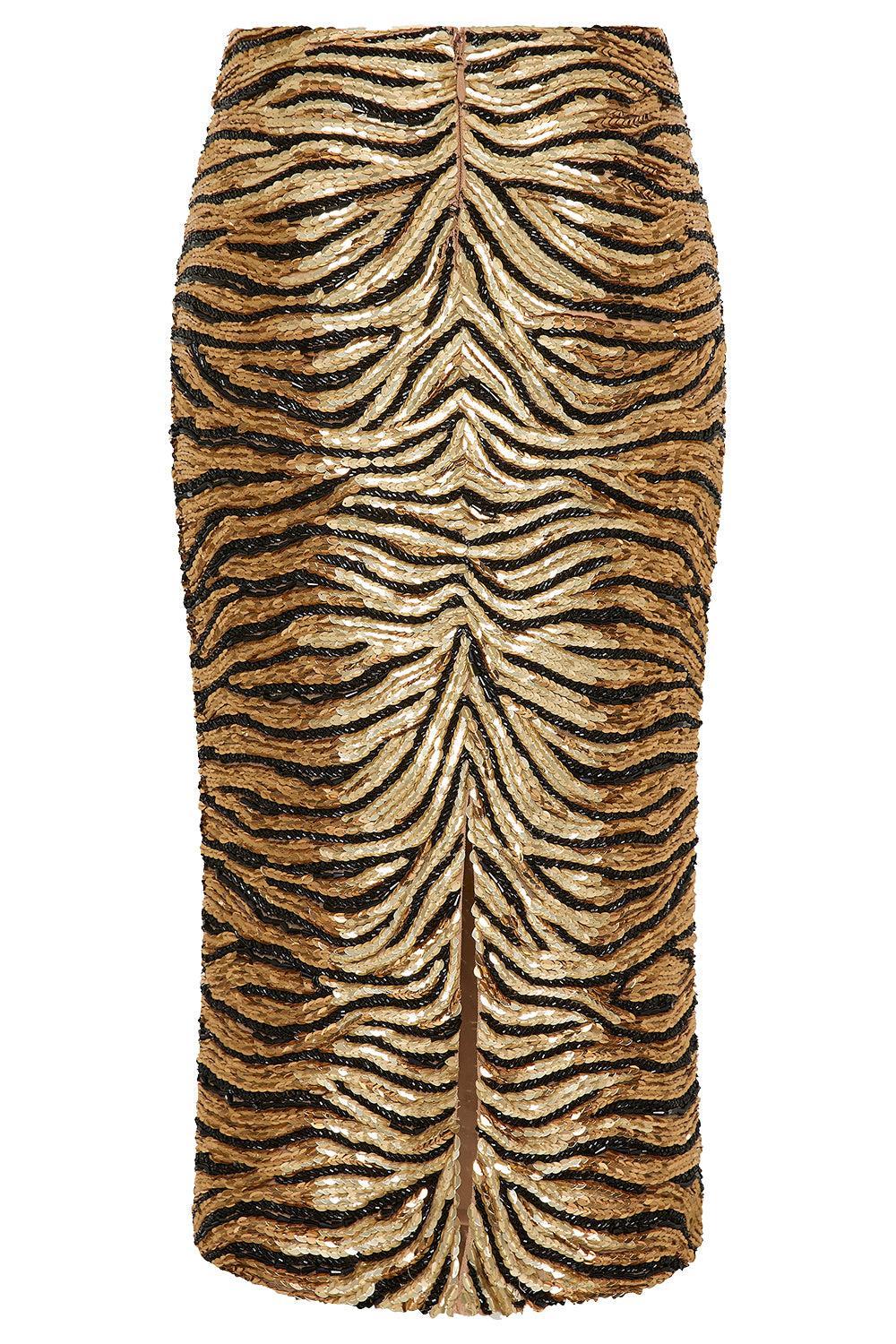  Maison Sequin Skirt-ANIMAL-4-CLOTHINGSKIRTEVENING-RACHEL GILBERT 