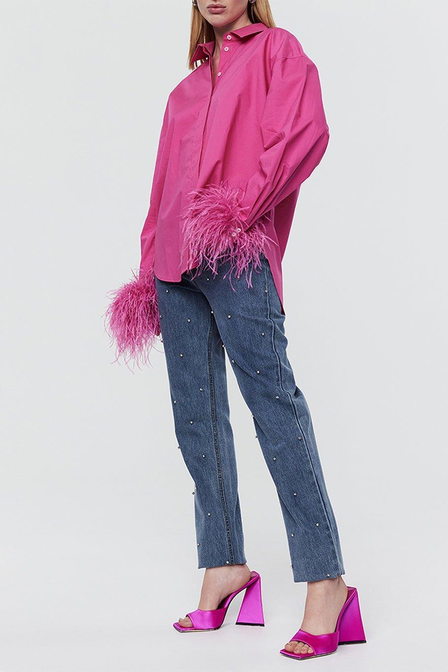 RACHEL GILBERT-Lincoln Shirt - Pink-