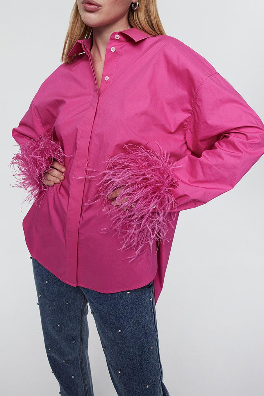 RACHEL GILBERT-Lincoln Shirt - Pink-