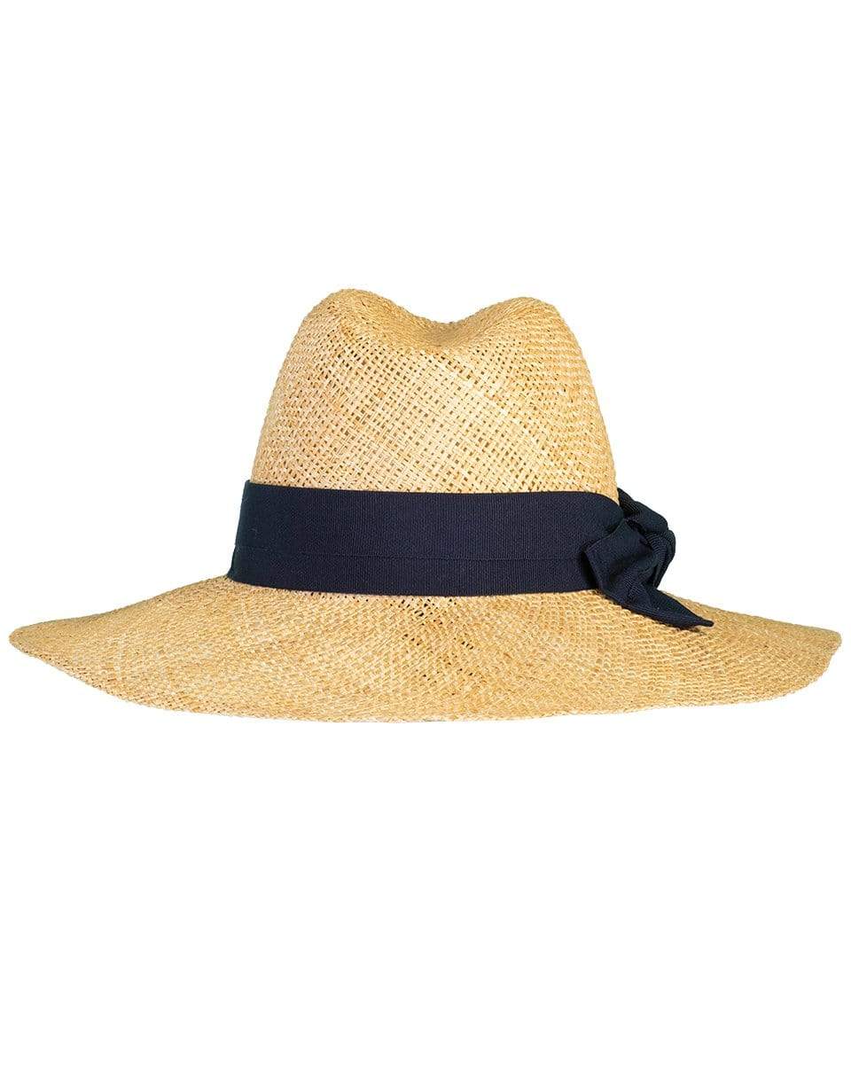 RAFFAELLO BETTINI-Woven Straw Hat with Bow-