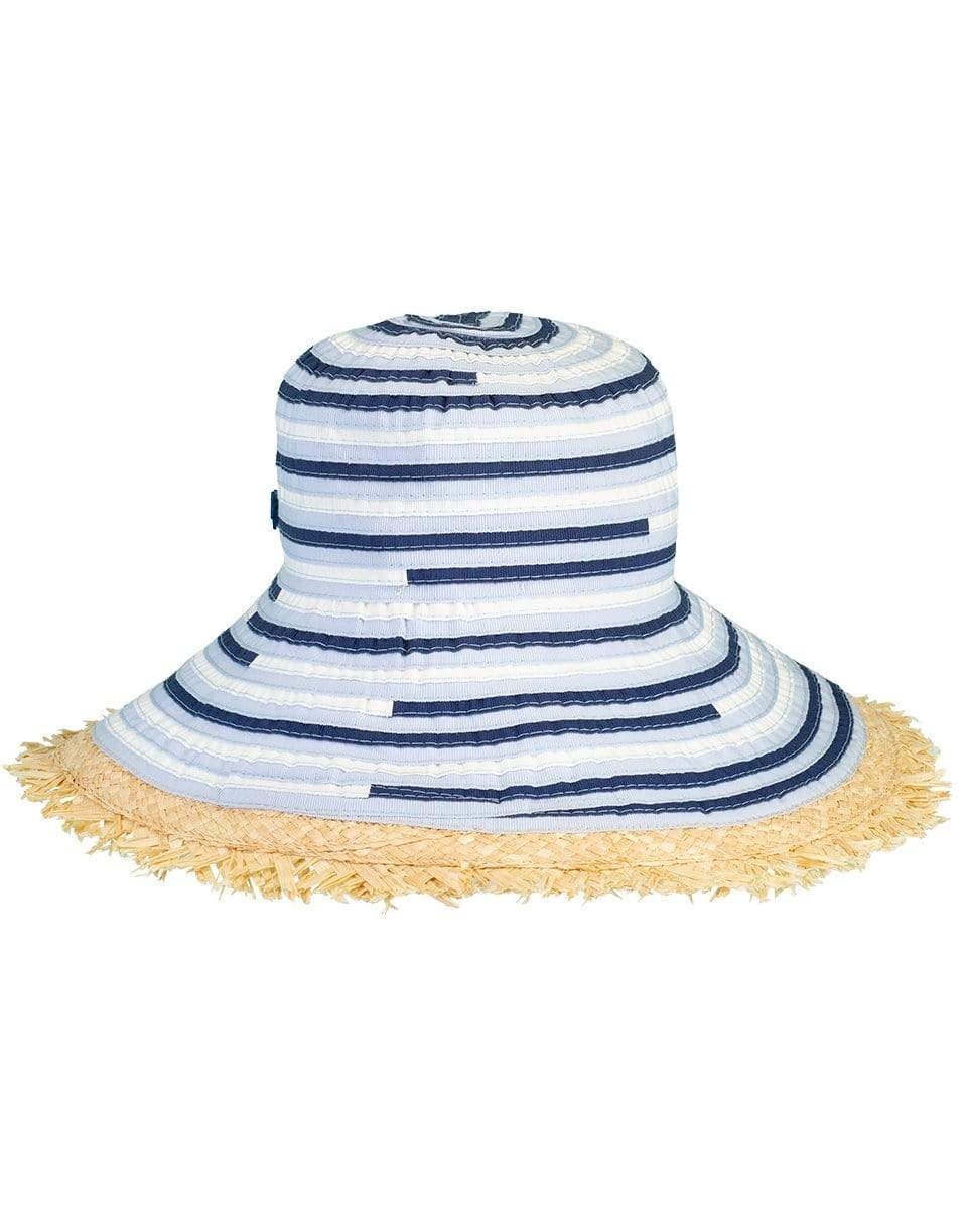 RAFFAELLO BETTINI-Fiamma Woven Hat with Fray-