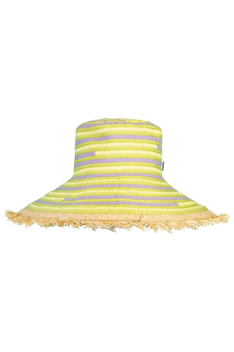 RAFFAELLO BETTINI-Fiamma Woven Hat with Fray-