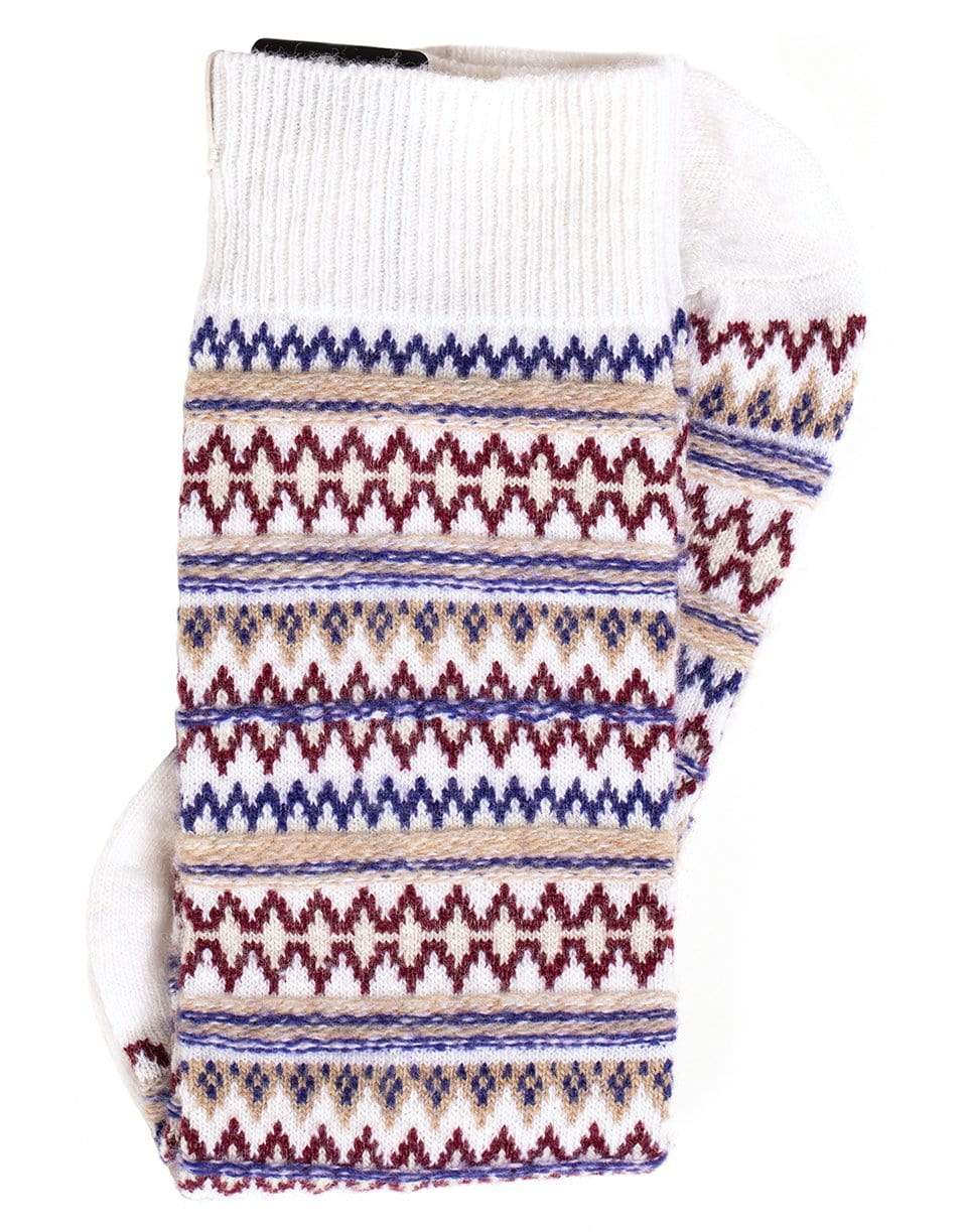 RAG & BONE-Fair Isle Sock - Ivory-MULTI