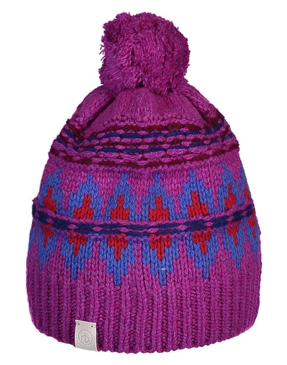 RAG & BONE-Fair Isle Beanie - Purple-MULTI
