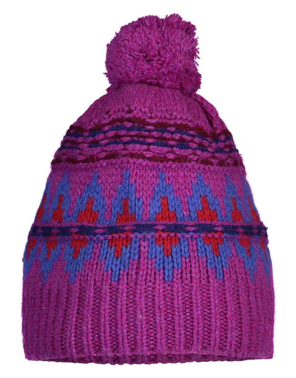 RAG & BONE-Fair Isle Beanie - Purple-MULTI