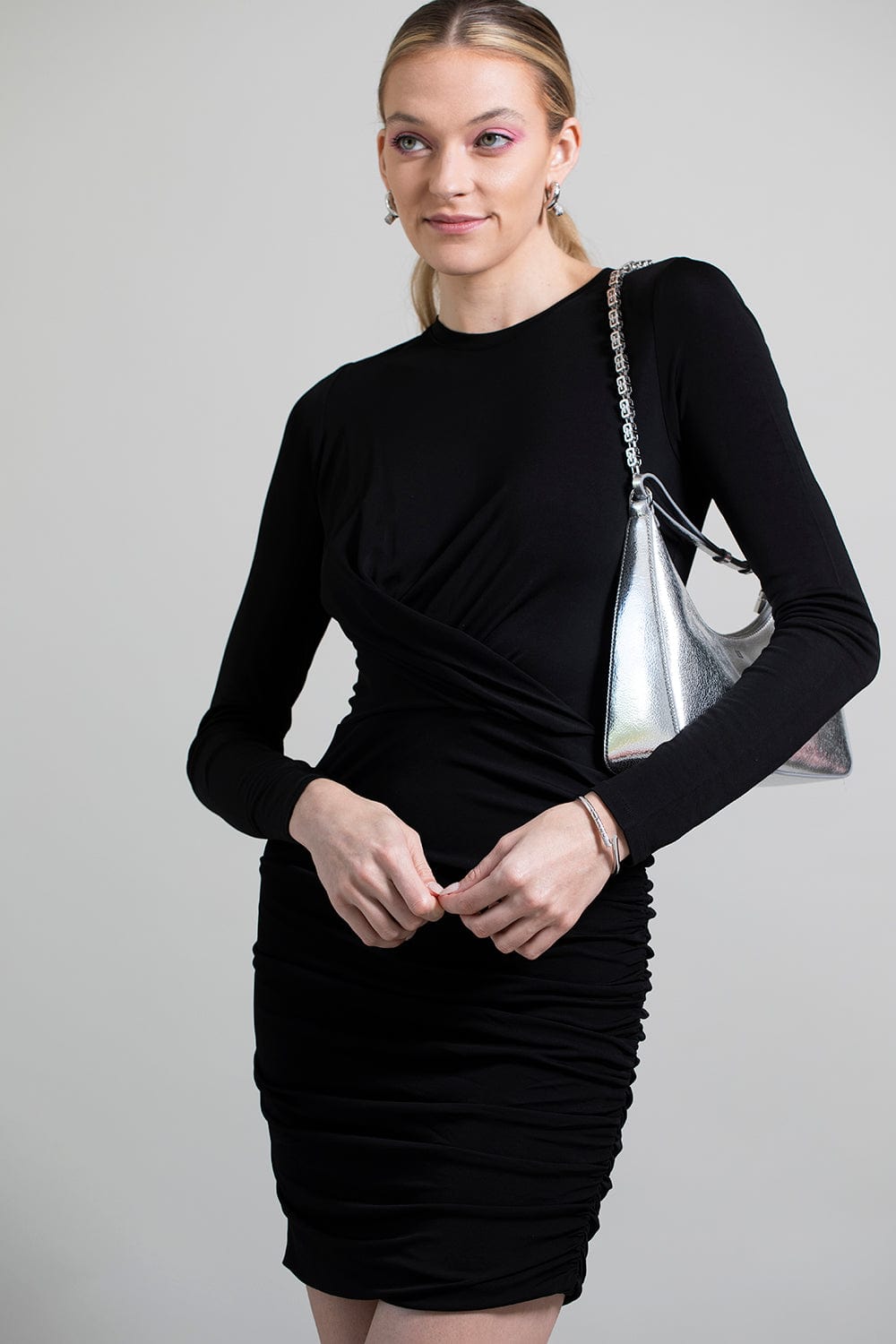 RAG & BONE-Holly Drape Mini Dress-