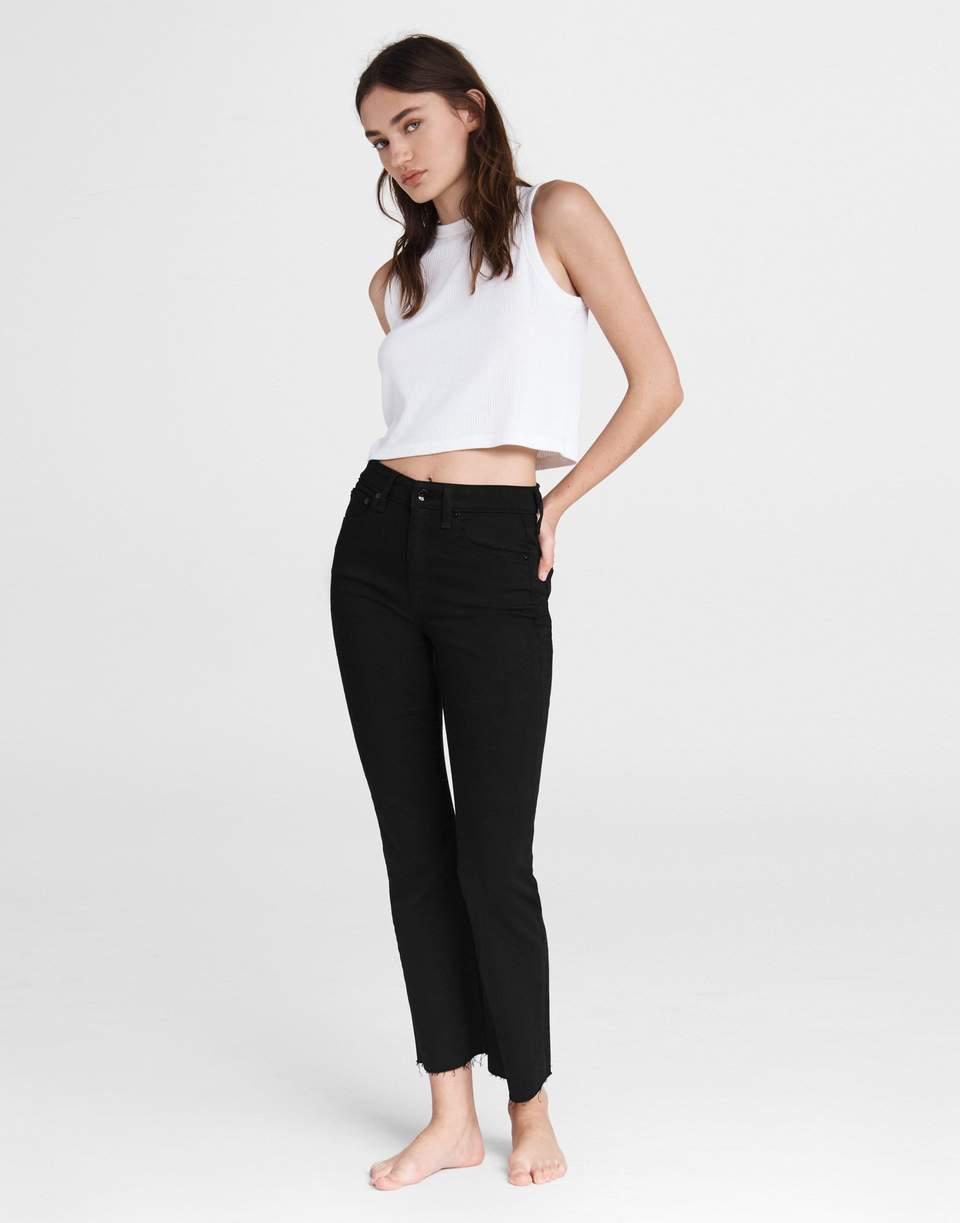 RAG & BONE-Nina High-Rise Ankle Flare Denim Pant-
