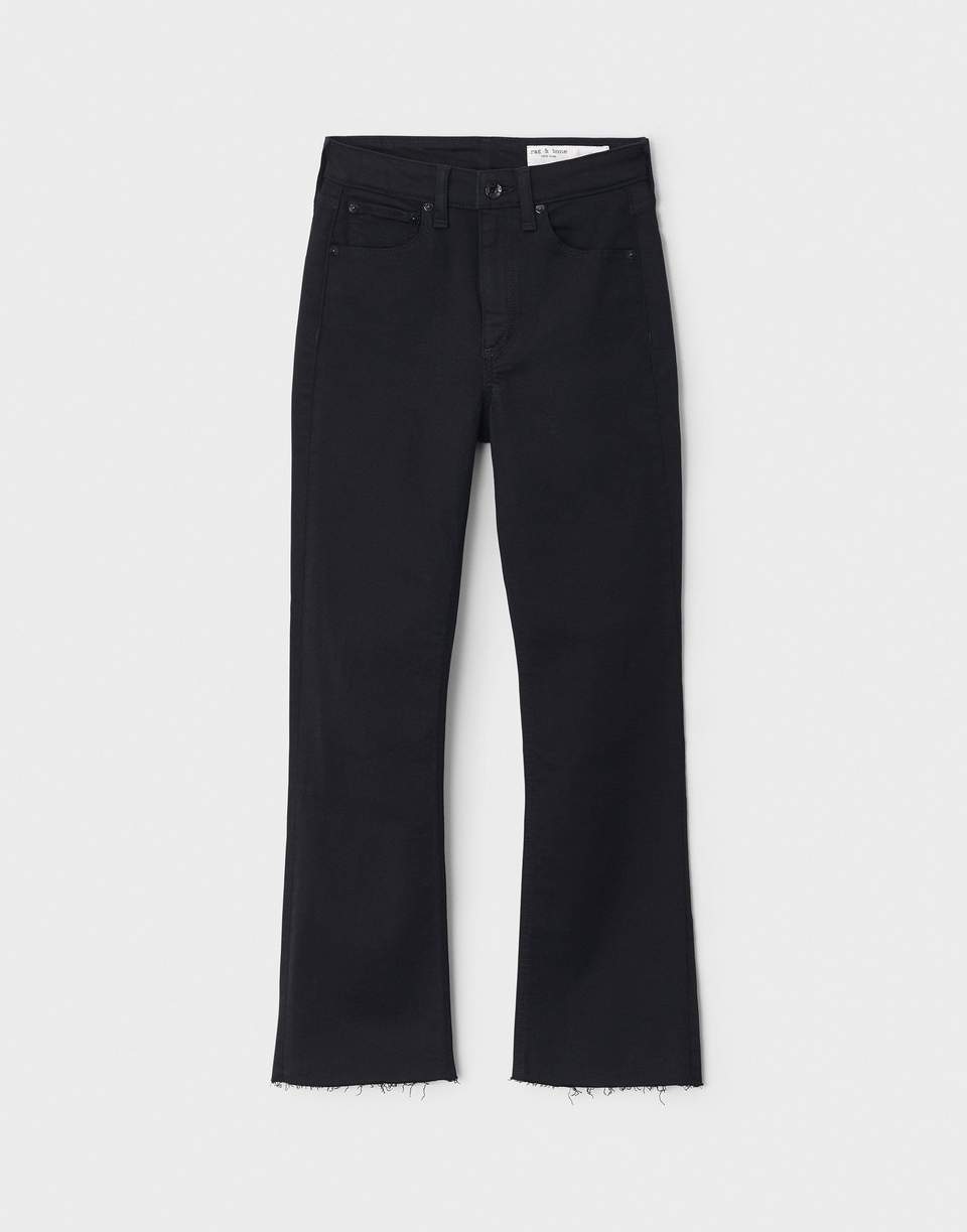 RAG & BONE-Nina High-Rise Ankle Flare Denim Pant-