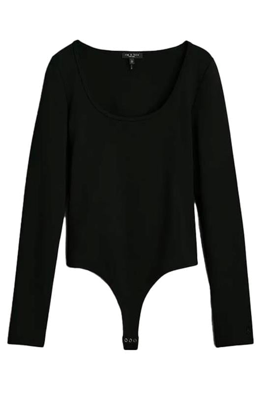RAG & BONE-Lily Bodysuit - Black-