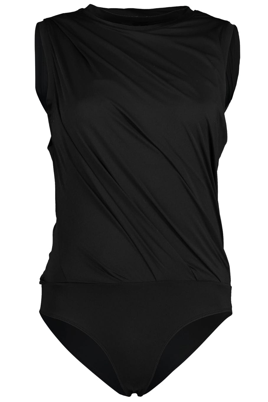 RAG & BONE-Rose Drape Tank Bodysuit - Black-