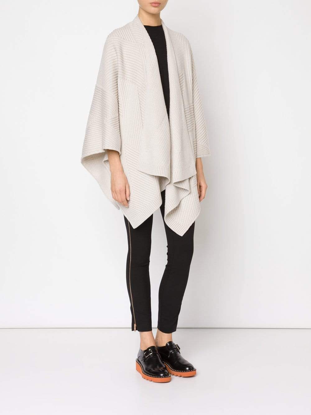 RAG & BONE-Blithe Poncho-ANTIQUE WHITE