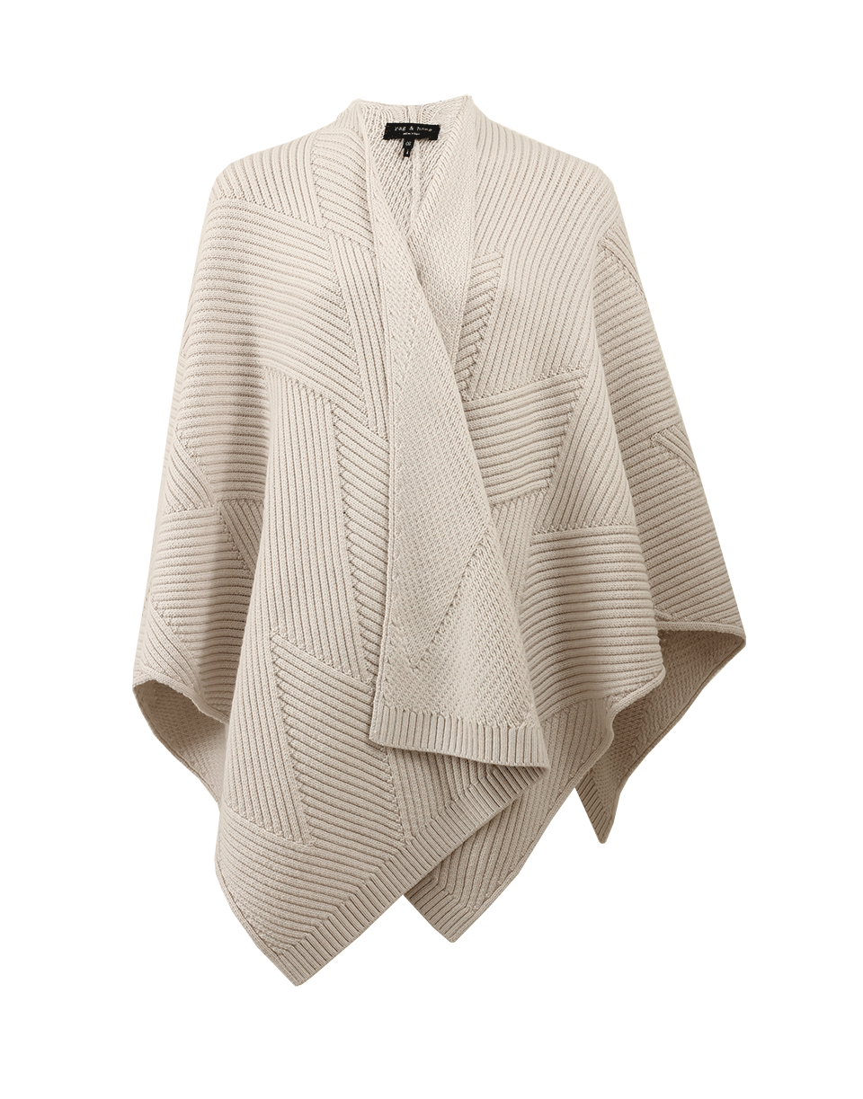 RAG & BONE-Blithe Poncho-ANTIQUE WHITE