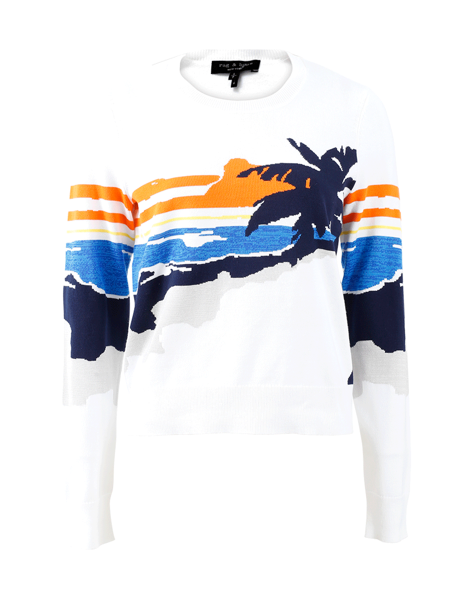 RAG & BONE-Nicki Graphic Sunset Pullover-
