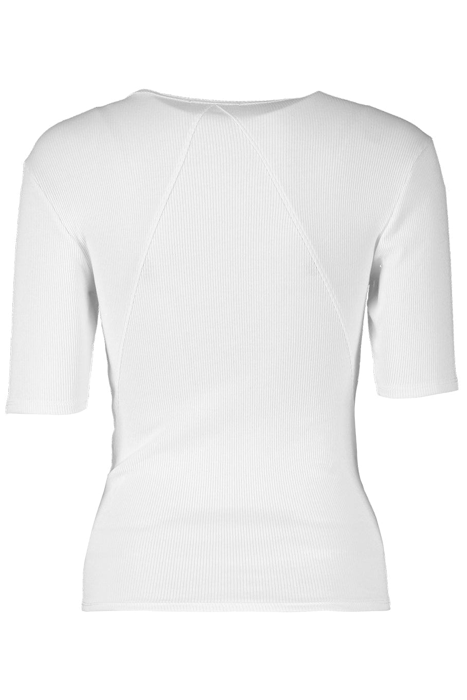 RAG & BONE-Essential Rib Short Sleeve Tee - White-