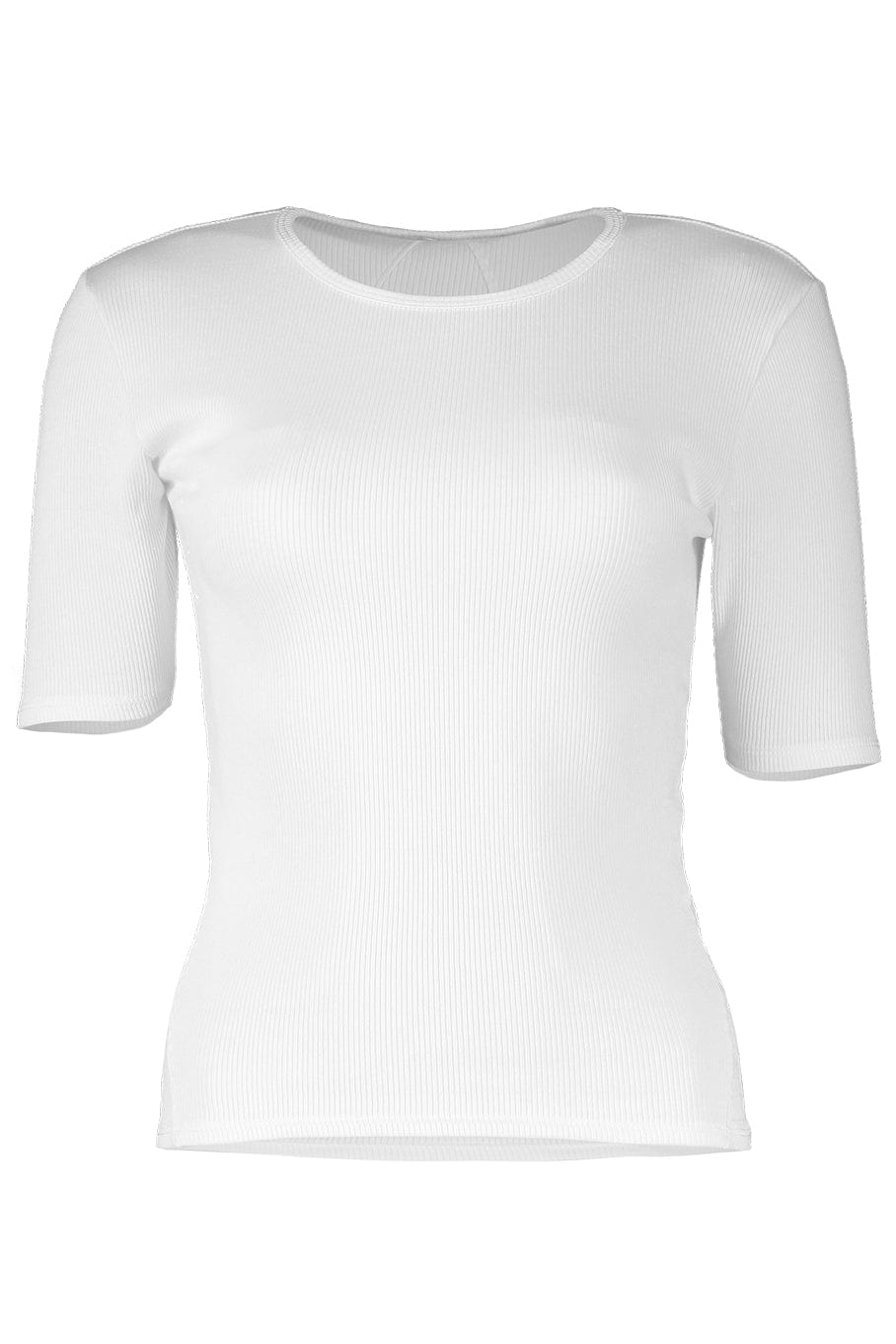 RAG & BONE-Essential Rib Short Sleeve Tee - White-