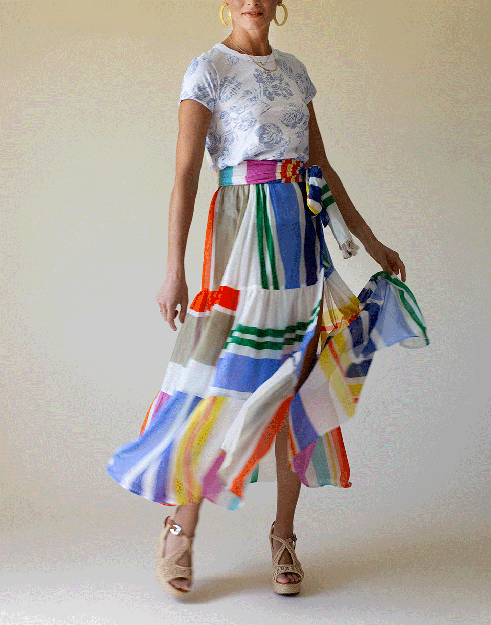 RAG & BONE-White All Over Hawaiian Tee-