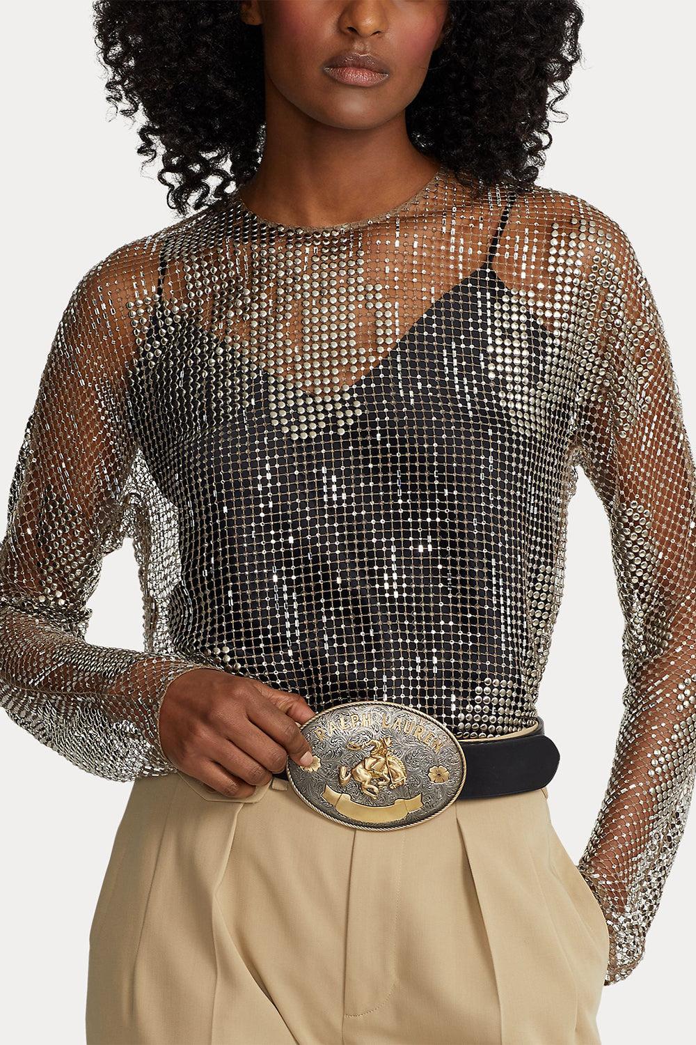 Rodeo-Buckle Wide Belt- Black-BLACK-S-ACCESSORIEBELTS-RALPH LAUREN