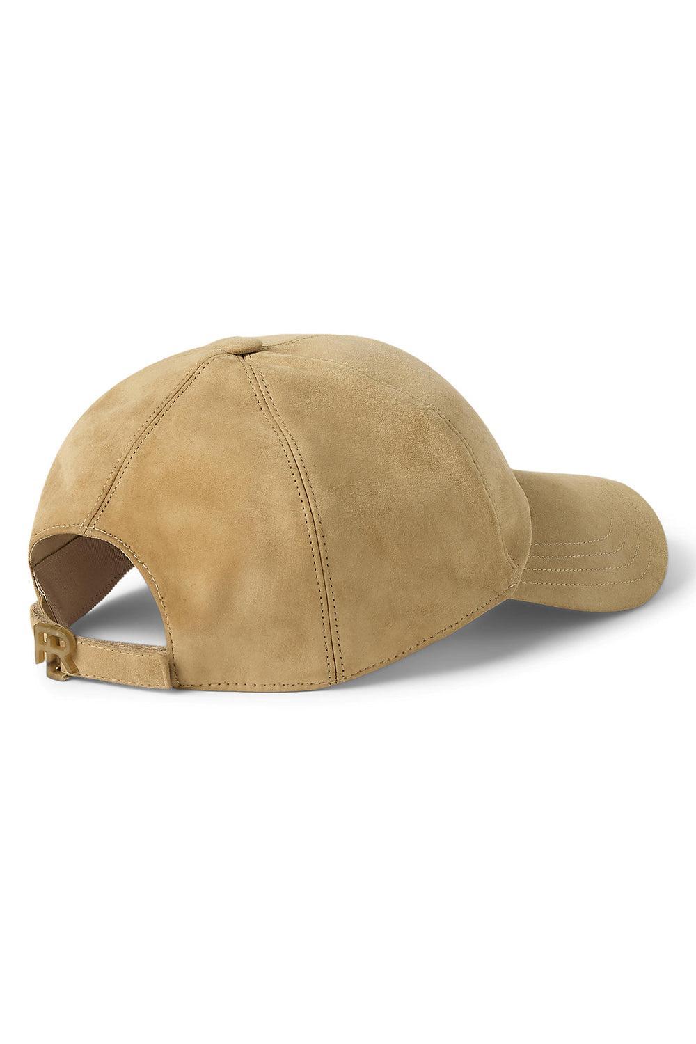 Suede Baseball Cap-TAN-O/S-ACCESSORIEHEADWEAR-RALPH LAUREN