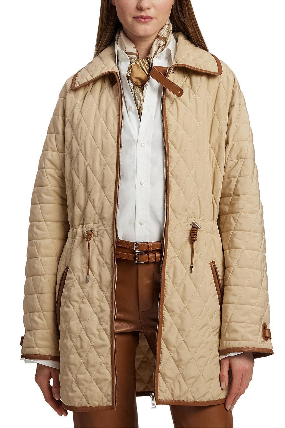 Saundra Quilted Coat-LT TAN-0-CLOTHINGCOATLONG-RALPH LAUREN