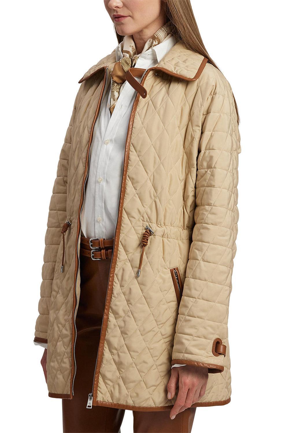 Saundra Quilted Coat-LT TAN-0-CLOTHINGCOATLONG-RALPH LAUREN