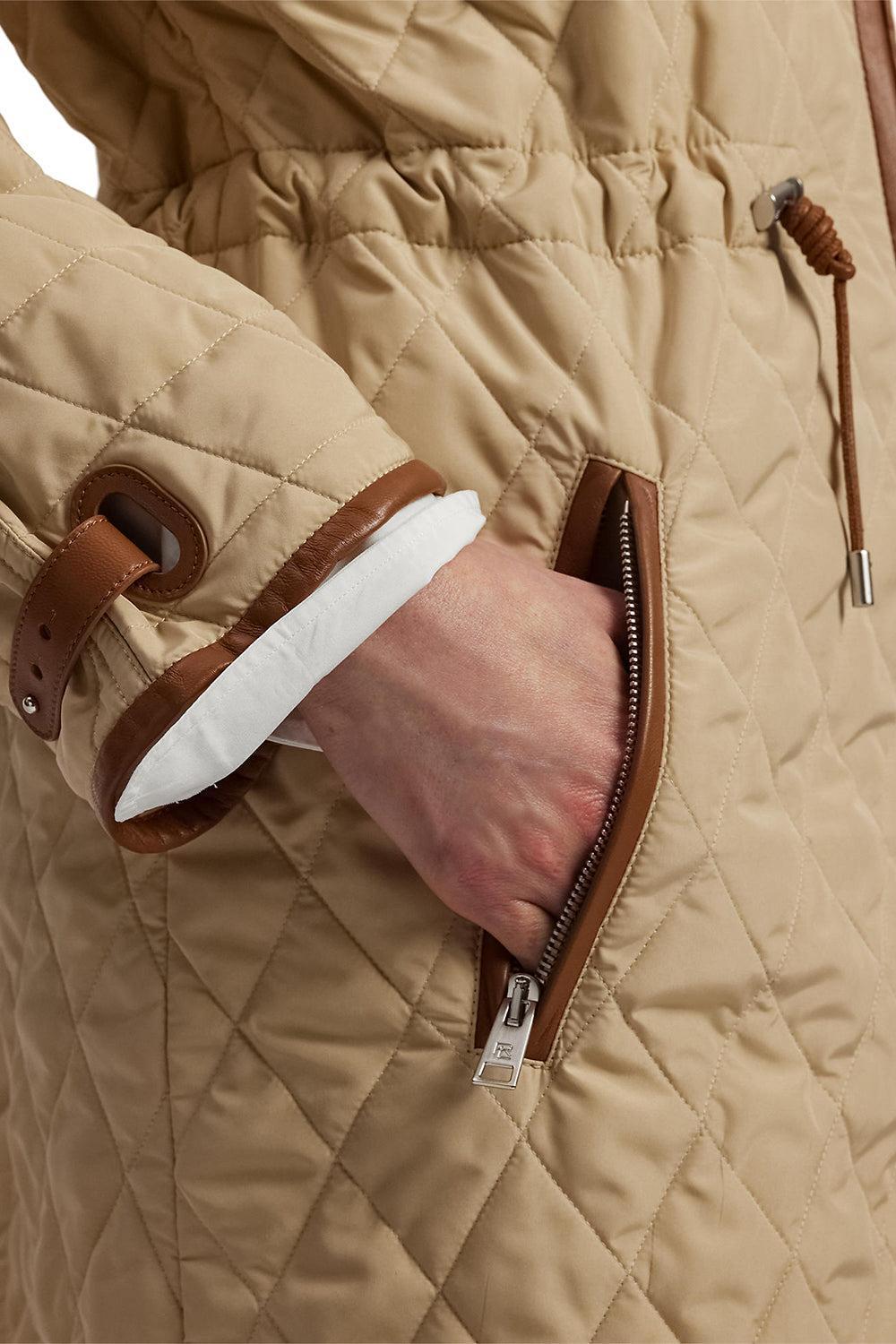 Saundra Quilted Coat-LT TAN-0-CLOTHINGCOATLONG-RALPH LAUREN