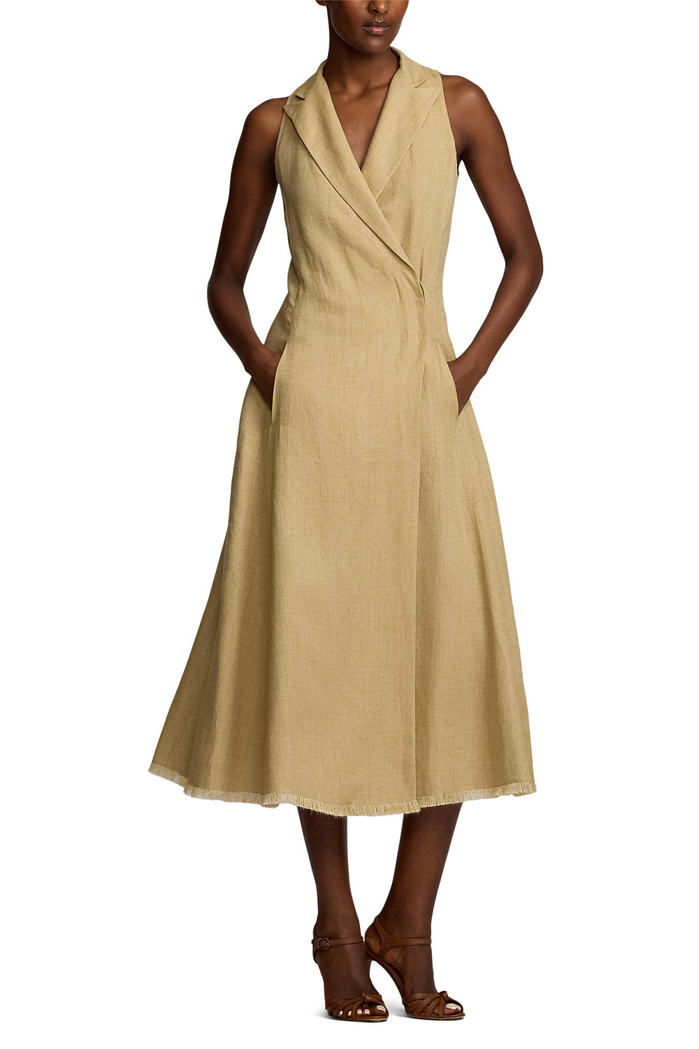 ALECIA DRESS-LUX TAN-4-CLOTHINGDRESSCASUAL-RALPH LAUREN