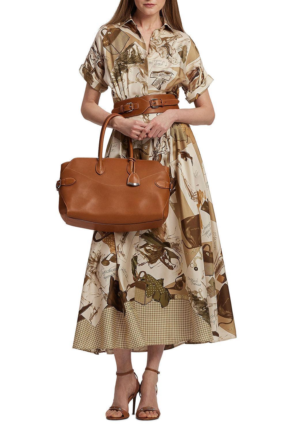 Donatella Day Dress-TAN MLTI-2-CLOTHINGDRESSCASUAL-RALPH LAUREN