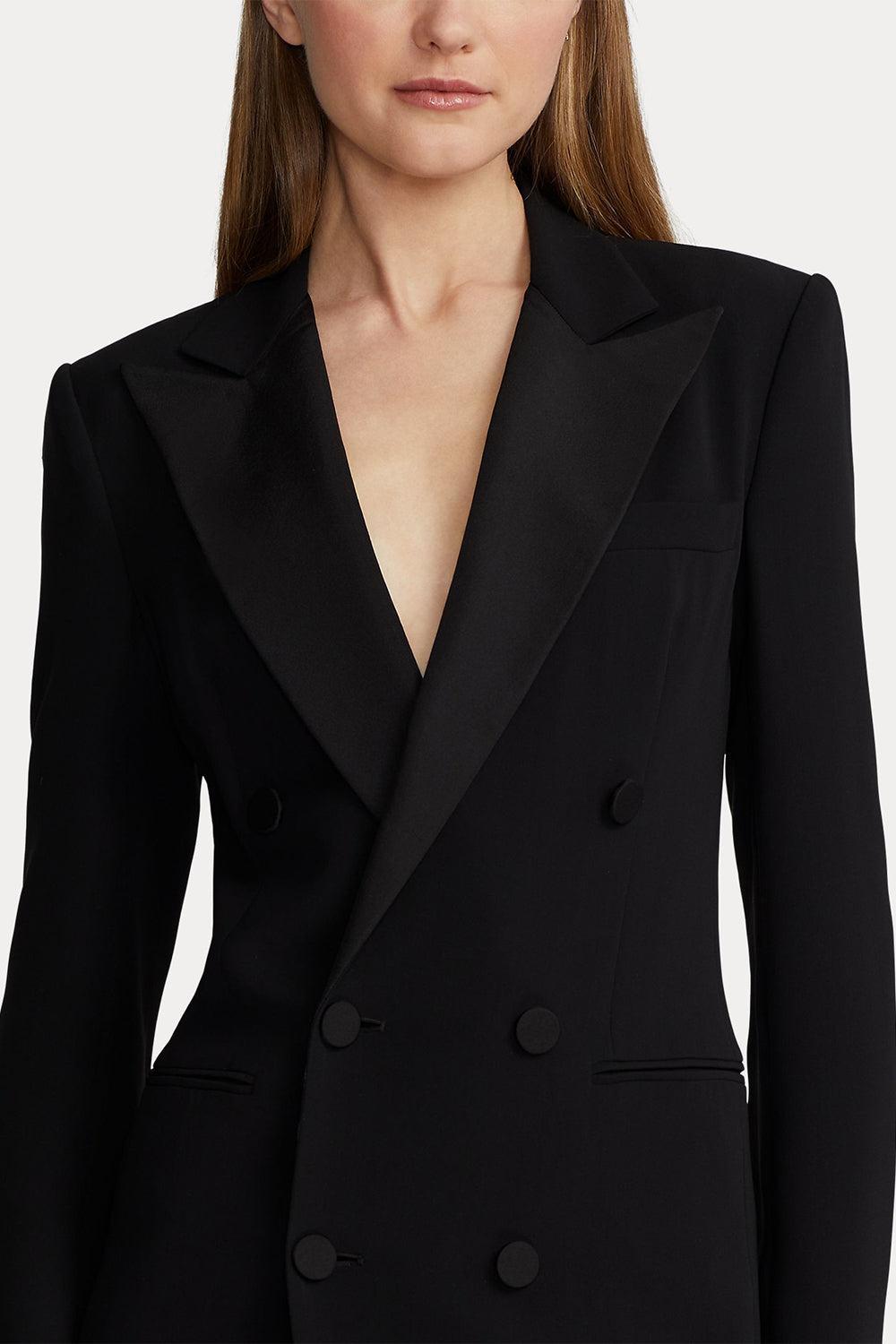 Kristian Silk Tuxedo Dress-BLACK-4-CLOTHINGDRESSCOCKTAIL-RALPH LAUREN