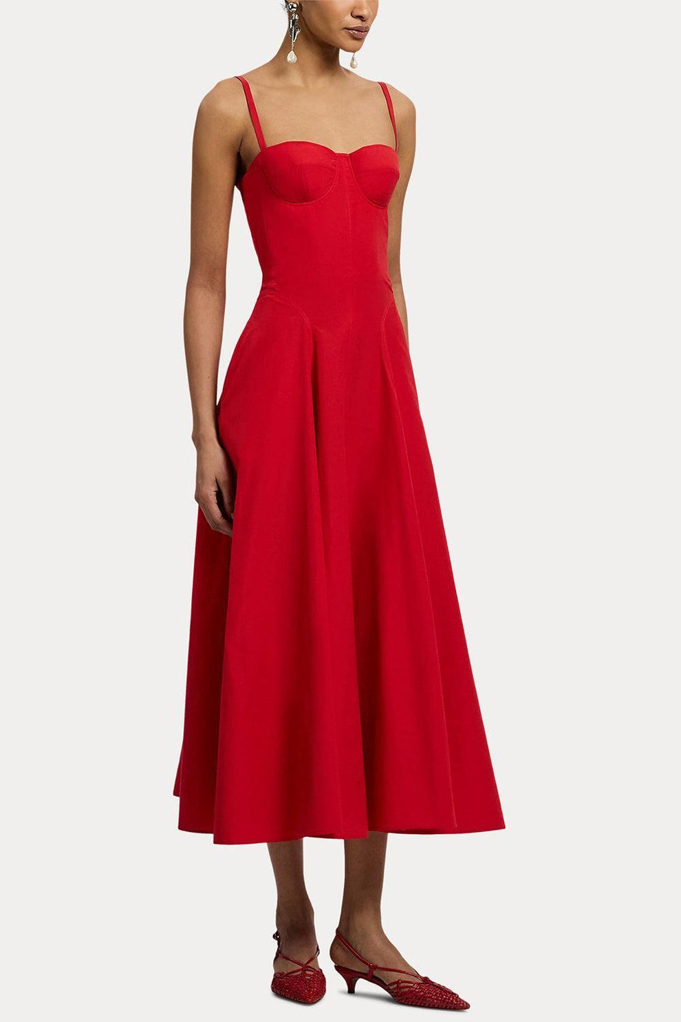 lauren ralph lauren red dress Women's Designer Dresses Day Party Women's Ralph Lauren Collection Red