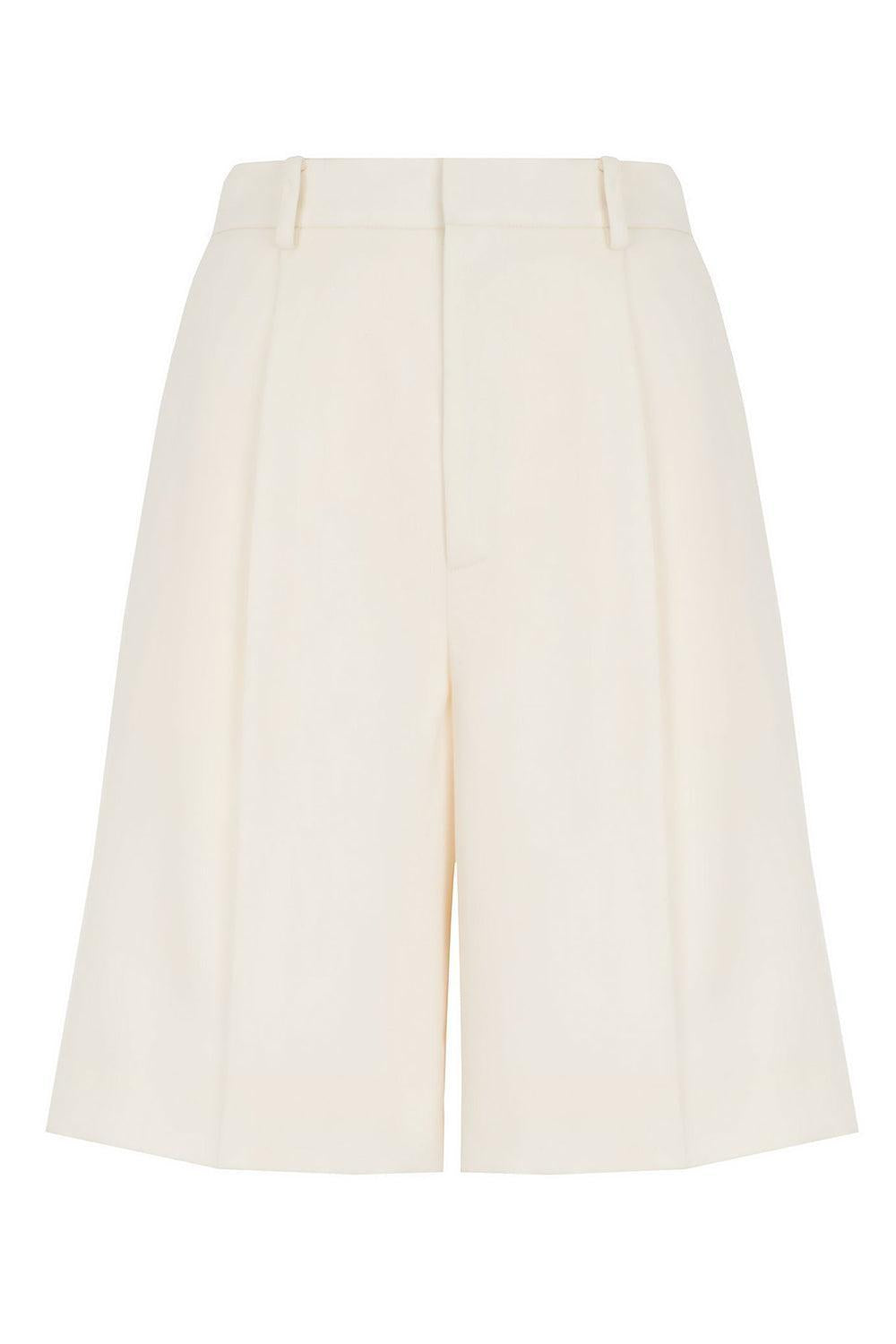 Minetta Wool Gabardine Short-CREAM-0-CLOTHINGPANTSHORT-RALPH LAUREN
