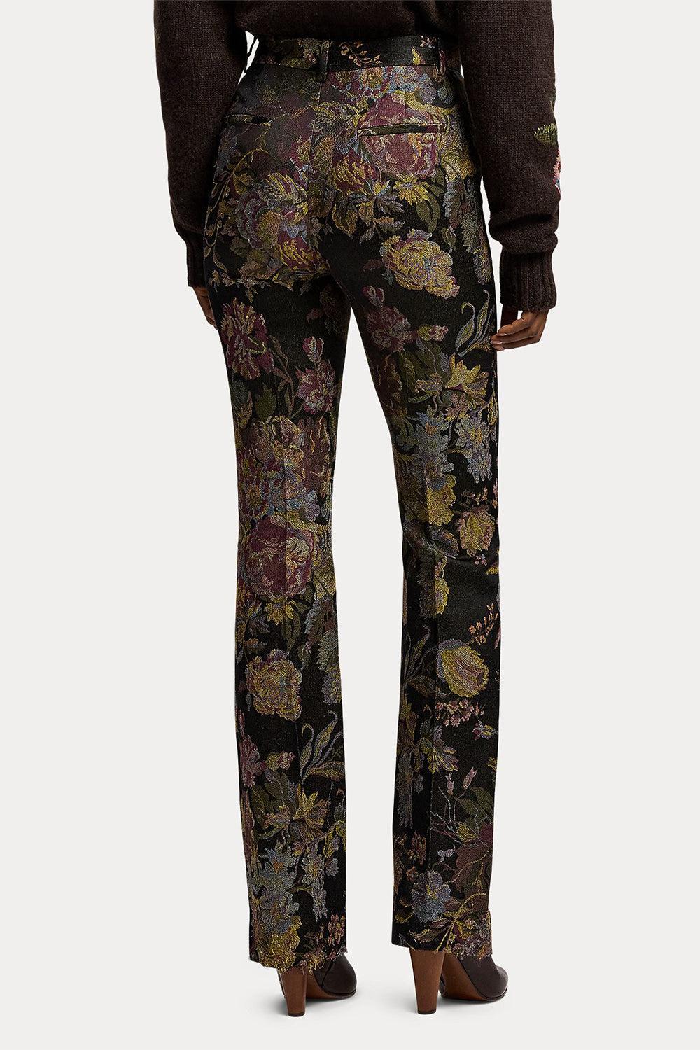 Woven Fluid Tapestry Pant-BROWN-4-CLOTHINGPANTSLIM FIT-RALPH LAUREN