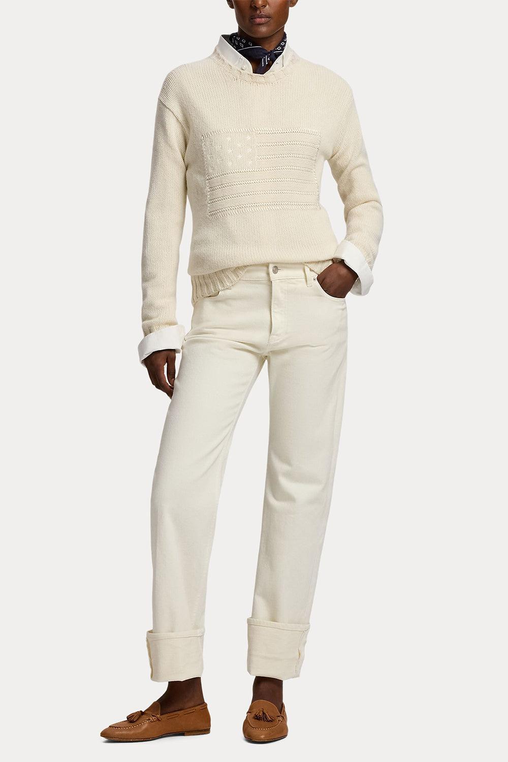 Adderley Cuffed Slim Jean-WHITE-26-CLOTHINGPANTSLIM FIT-RALPH LAUREN