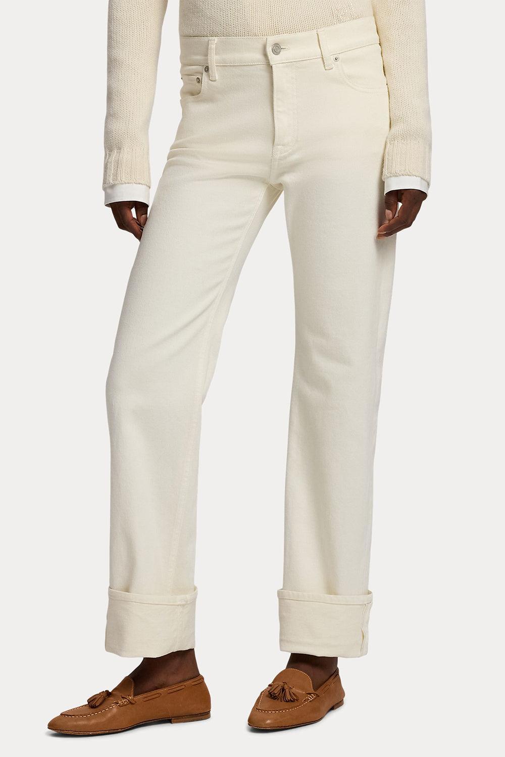 Adderley Cuffed Slim Jean-WHITE-26-CLOTHINGPANTSLIM FIT-RALPH LAUREN