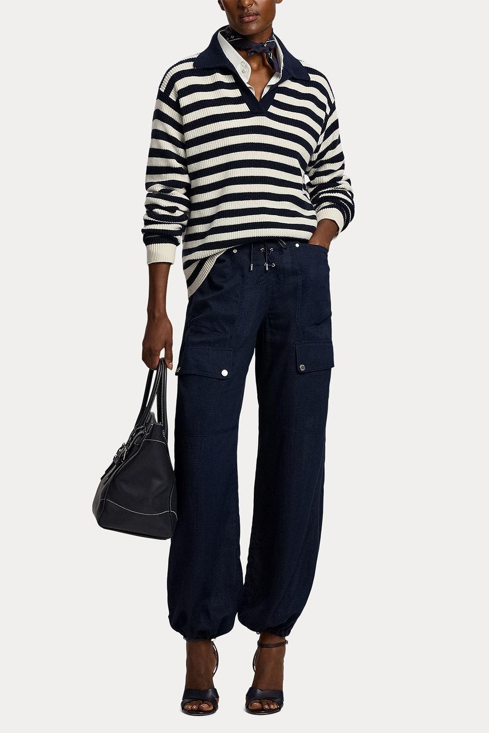 Briella Ripstop Pant-BLUE-2-CLOTHINGPANTWIDE LEG-RALPH LAUREN