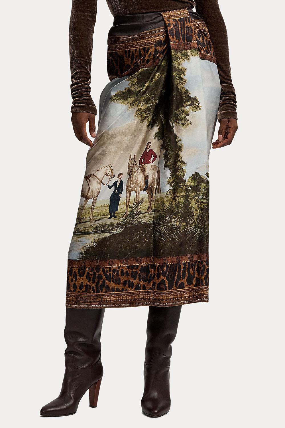 Scenic Woven Pencil Skirt-NOVELTY-2-CLOTHINGSKIRTMIDI-RALPH LAUREN