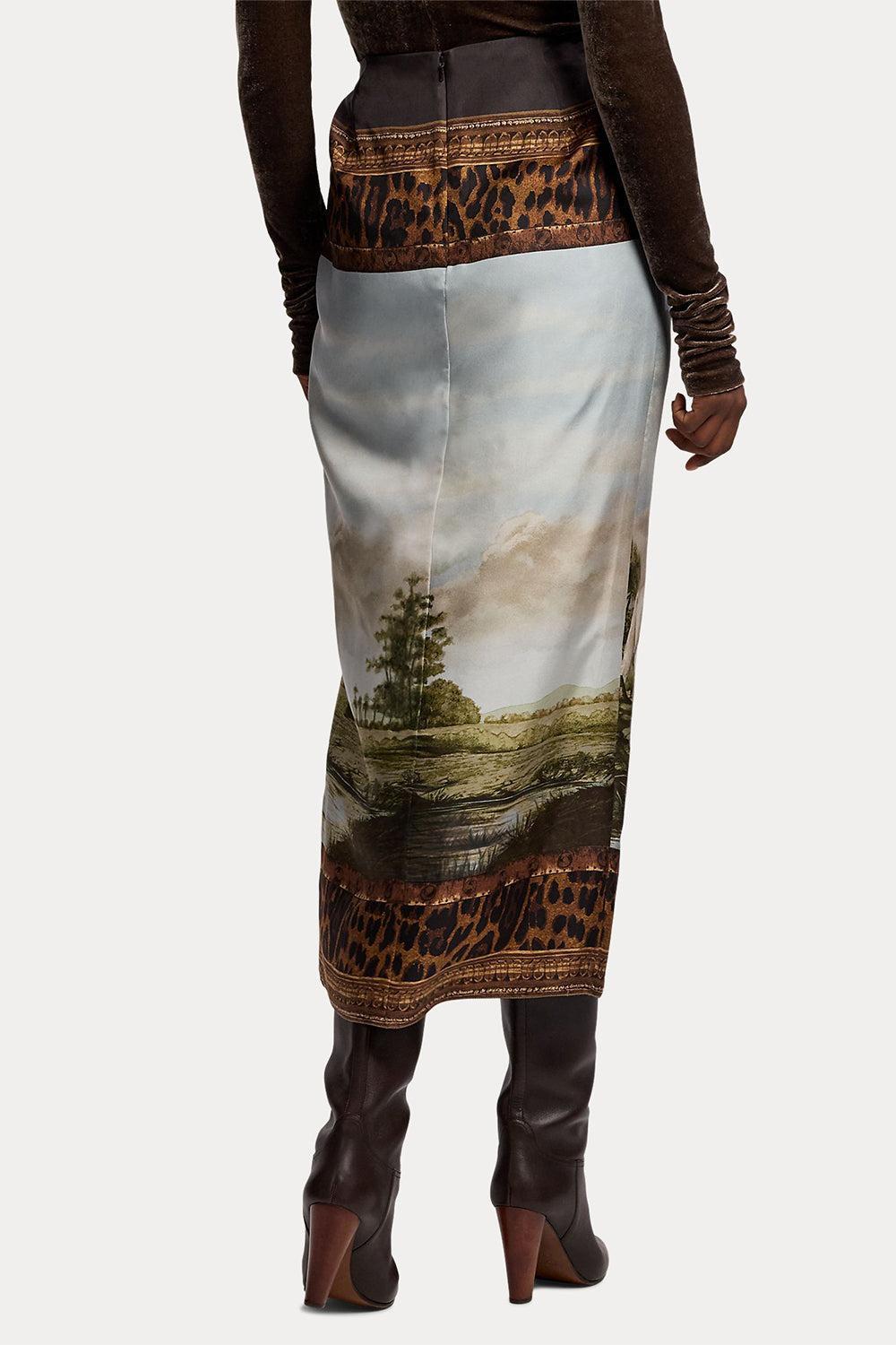 Scenic Woven Pencil Skirt-NOVELTY-2-CLOTHINGSKIRTMIDI-RALPH LAUREN