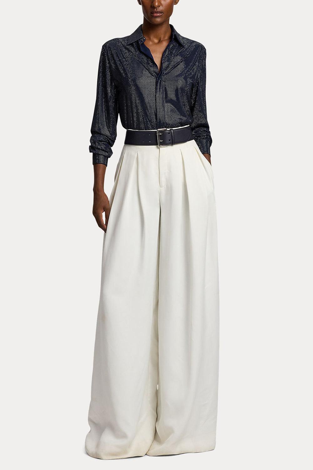 Adrien Relaxed Fit Embellished Shirt-BLUE-2-CLOTHINGTOPBLOUSE-RALPH LAUREN