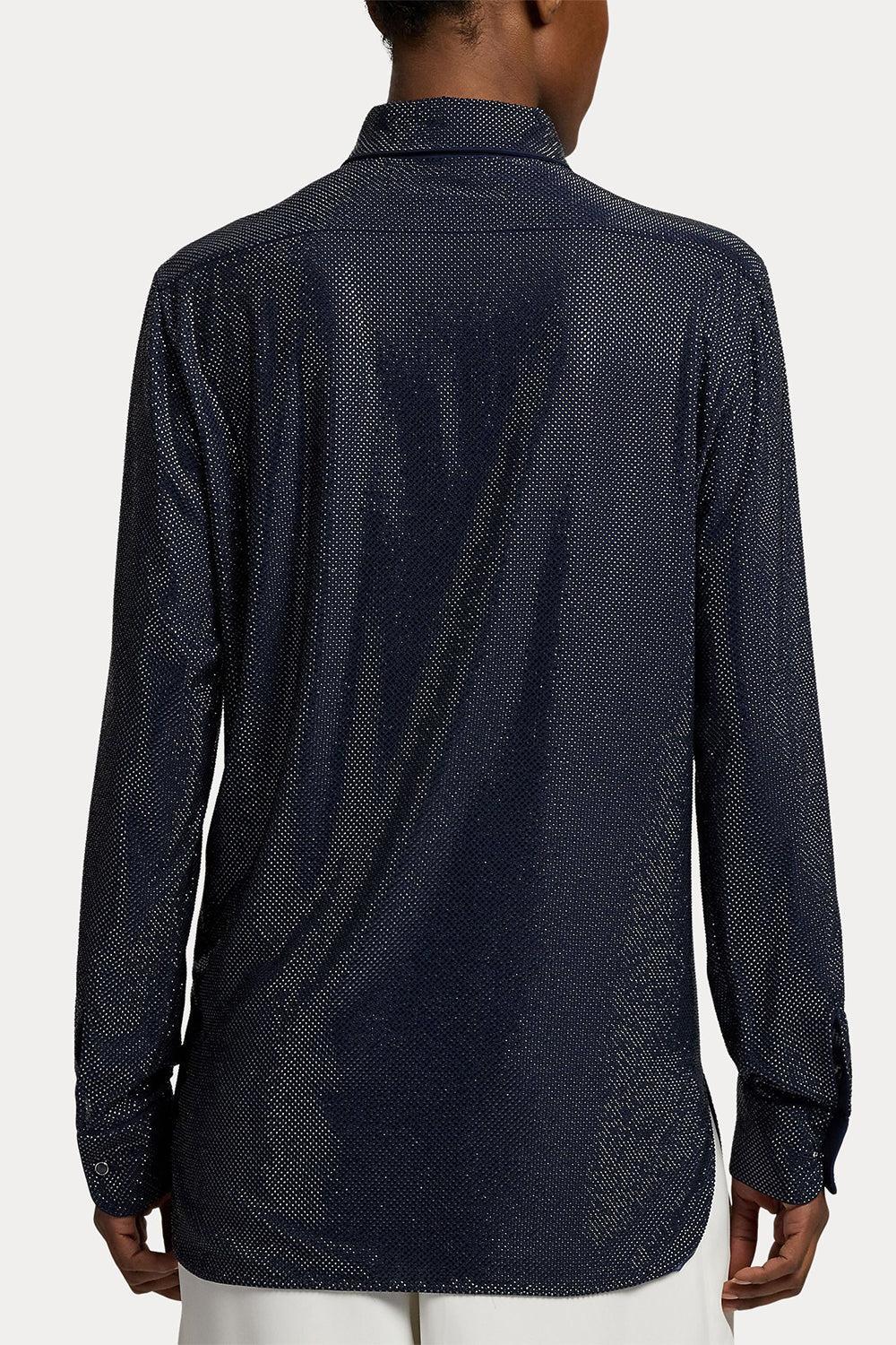 Adrien Relaxed Fit Embellished Shirt-BLUE-2-CLOTHINGTOPBLOUSE-RALPH LAUREN