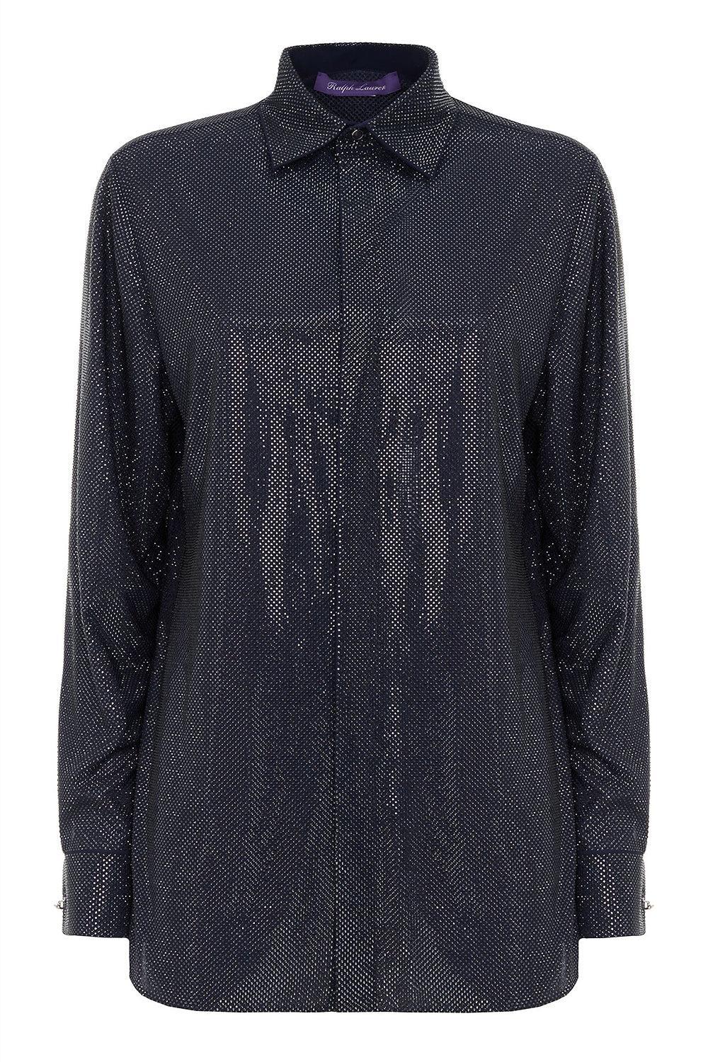 Adrien Relaxed Fit Embellished Shirt-BLUE-2-CLOTHINGTOPBLOUSE-RALPH LAUREN